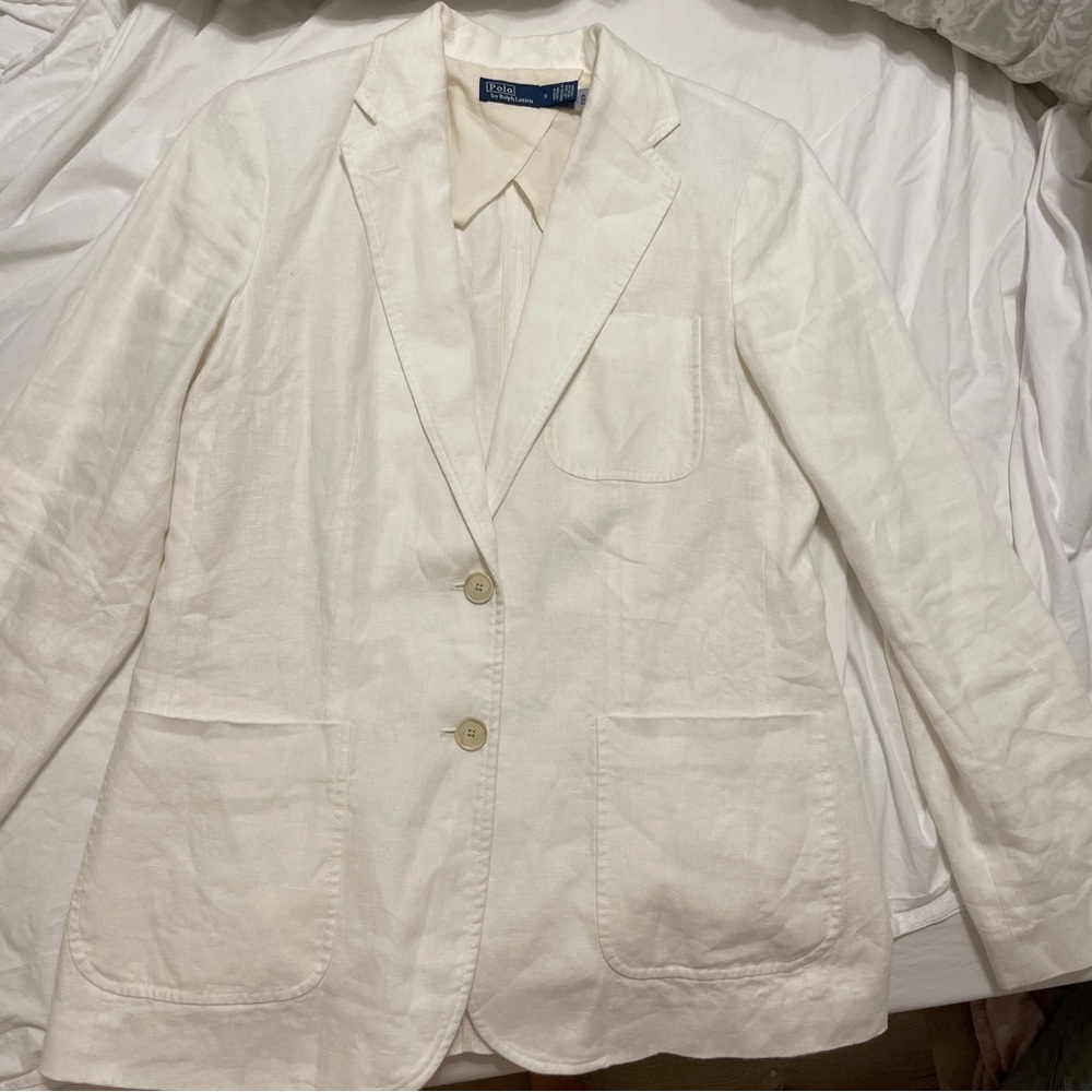 Polo Ralph Lauren Linen Blazer Size 8 New No Tags